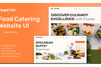 develop food ordering website food catering website