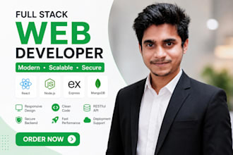 develop a clean and professional full stack web app