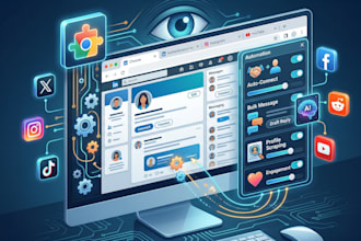 build a custom chrome extension to automate social media and web tasks