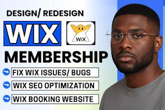 design wix booking website wix membership and fix wix isuue or bug wix website