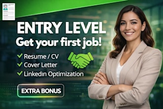 write an entry level resume and cover letter for job applications
