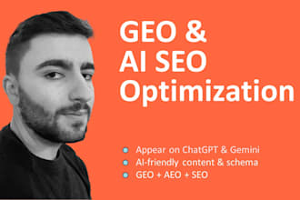 do GEO optimization so your brand appears on ai search engines