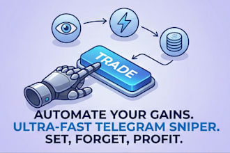 create polymarket bot, telegram trading bot, pump fun sniper bot solana jupiter