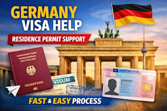 support you in the german immigration process like visa and residence permit