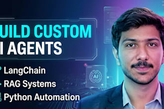 build custom ai agents langchain rag python automation
