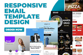 do figma email template design and responsive email development for ecommerce