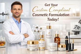 do a formulation of skin and hair care, nail and eyecare products as a chemist