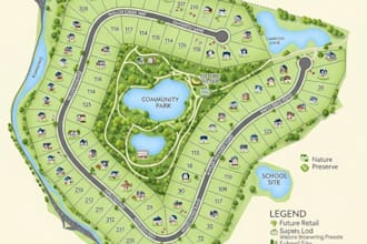 create subdivision site plan in 2d and 3d