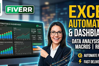 do excel data analysis and dashboard