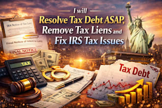 resolve tax debt asap, remove tax liens and penalties, and fix irs tax issue