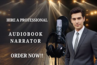 narrate your audiobook, male voice over, acx deep voice over