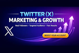 do x twitter marketing and promotion with organic growth