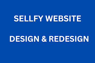 sellfy website design and redesiagn