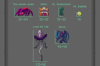 do cool pixel art character design