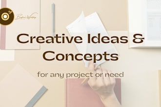 give you creative ideas and concepts for anything you are working on