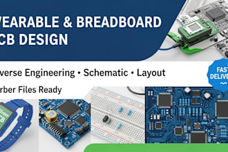 design wearable pcb, breadboard pcb, and do pcb reverse engineering sp32