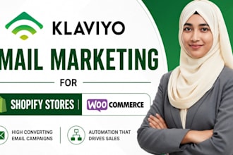 setup klaviyo email marketing, automation and flows