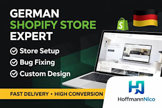 create and customize german shopify dropshipping store fix german shopify bugs