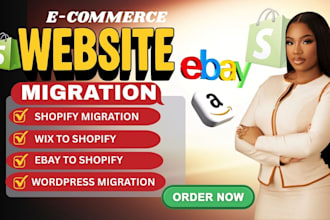 migrate wix to shopify, wordpress to shopify, woocommerce to shopify migration