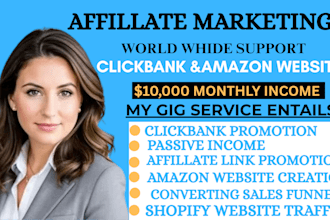 autopilot amazon website affillate marketing  sales funnel clickbank promotion