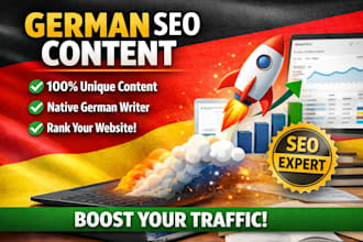 write german SEO blog article