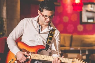 record funk rhythm guitar for your track