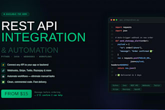 integrate any rest API into your app or automate your workflow