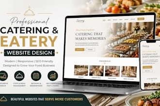 restaurant website godaddy, food business website, catering website godaddy