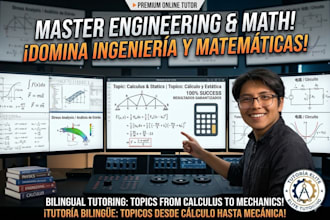teach calculus, physics, and electrical engineering in english or spanish