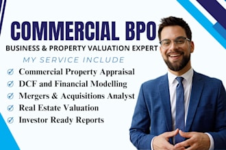 do CPA business and property valuation, real estate appraisal, commercial bpo