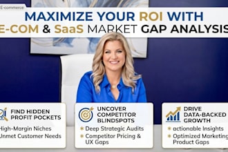 perform saas and ecommerce market gap analysis for data backed growth