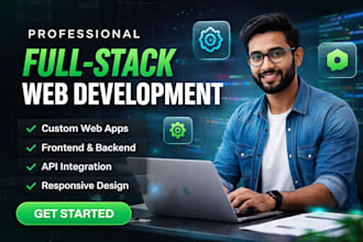 full stack developer web development custom app react node js frontend backend