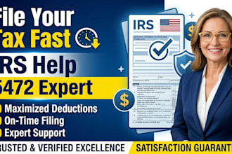 file your personal tax return, fix irs notice, amendment and 5472 tax filing