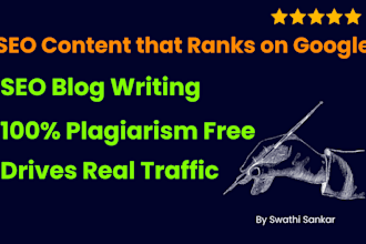 write SEO blogs that ranks on google