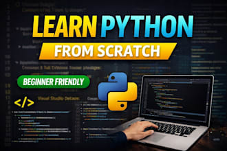 teach python from scratch for beginners