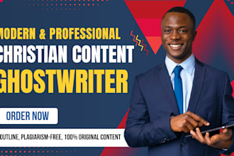 ghostwrite your christian ebook or daily devotional from your ideas or sermon