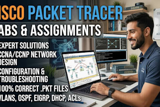 configure,design and troubleshoot cisco packet tracer labs
