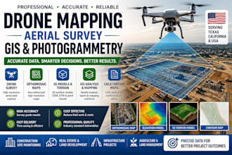 drone mapping aerial survey photogrammetry gis mapping orthomosaic cad survey 3d