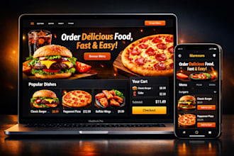 design food truck, restaurant, catering and bar online ordering website