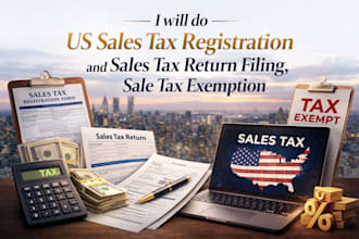 do US sales tax registration and sales tax return filing, sale tax exemption