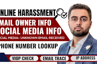 trace harassment email social media email find email owner phone number lookup