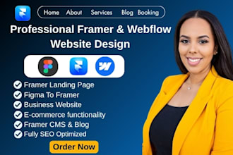 do framer website, webflow website, framer landing page, figma to framer