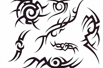 create graceful and fantastic tattoo logo design