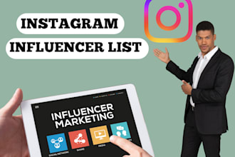 influencer research for instagram, tiktok, youtube