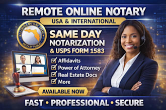 provide secure remote online notary services available worldwide