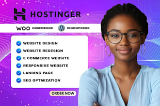 design hostinger cleaning travel vacation website landing page ecommerce