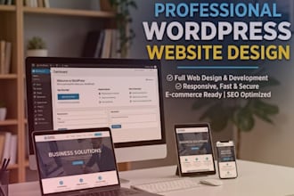 design, redesign and develop wordpress website with SEO opt