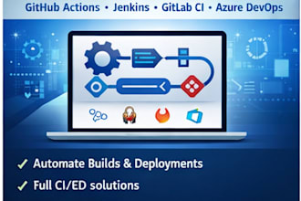 set up ci cd using github actions, jenkins, gitlab ci or azure devops
