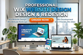 build wix website design, wix website redesign, or wix business website design