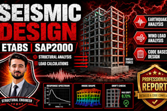 do etabs sap2000 structural analysis, seismic design and report